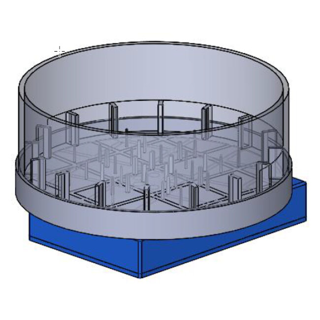 SpinVessel® for 650ml Flat Bottom Vessel, Computer Controlled