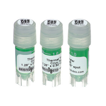 32mm x 13mm & 9.5mm spot, Thermal Transfer Cryo-Tags, 2000/roll