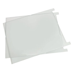 CSQ-33 Glass plates, Pk/2 Notched