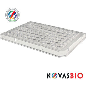 Hard shell 96-well PCR plate. 0.1ml Semi-skirted, Low Profile, Clear frame, Clear wells