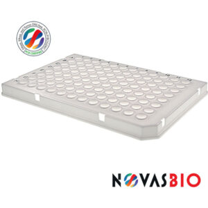 Hard shell 96-well PCR plate, 0.1ml Semi-skirted, Low Profile, White frame, White wells - Hard shell 96-well PCR plate, 0.1ml Semi-skirted, Low Profile, White frame, White wells, Pack
