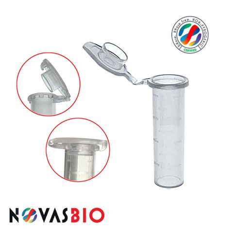 2.0ml MicroCentrifuge Tubes, Natural, Bulk, Dual Lock, Non-Sterile