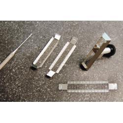 Disposable gridcutter, 2 mm x 9 mm lanes. 34 rows, 1 column