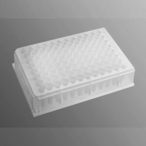 96-well Clear V-Bottom 600 µL Polypropylene Deep Well Plate, 5 per Pack, Nonsterile
