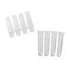 0.1mL Polypropylene PCR Tube Strips and Caps, 4 Tubes/Strip, 4 Caps/Strip, Clear, Nonsterile