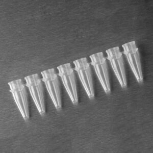 0.2 mL Polypropylene PCR Tube Strips, 8 Tubes/Strip, Clear, Nonsterile