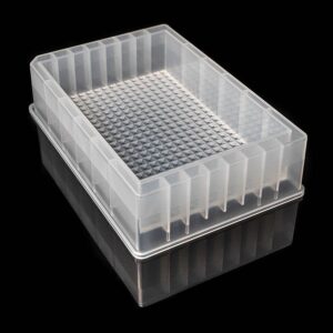 Single well, 384 well pyramid base reservoir 185mL STERILISED
