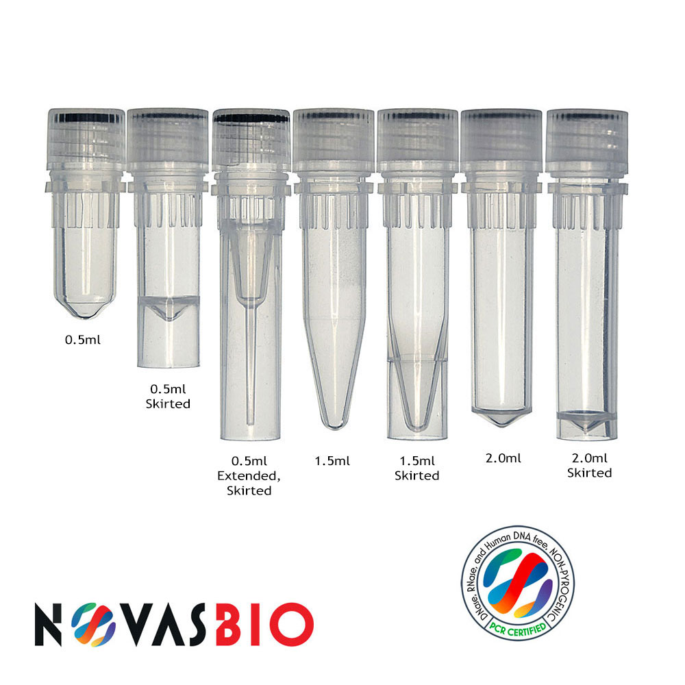 0.5ml Extended Self Standing Clear Tube Cap, with Green Screw Cap, Non-Sterile, Unassembled