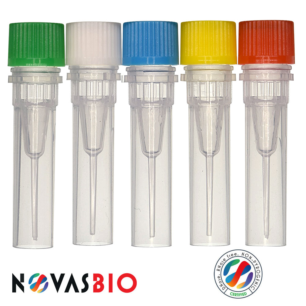 0.5ml Extended Self Standing Clear Tube Cap, Clear Cap, Non-Sterile, Unassembled