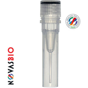 0.5ml Extended Self Standing Clear Tube Cap, Clear Cap, Non-Sterile, Unassembled