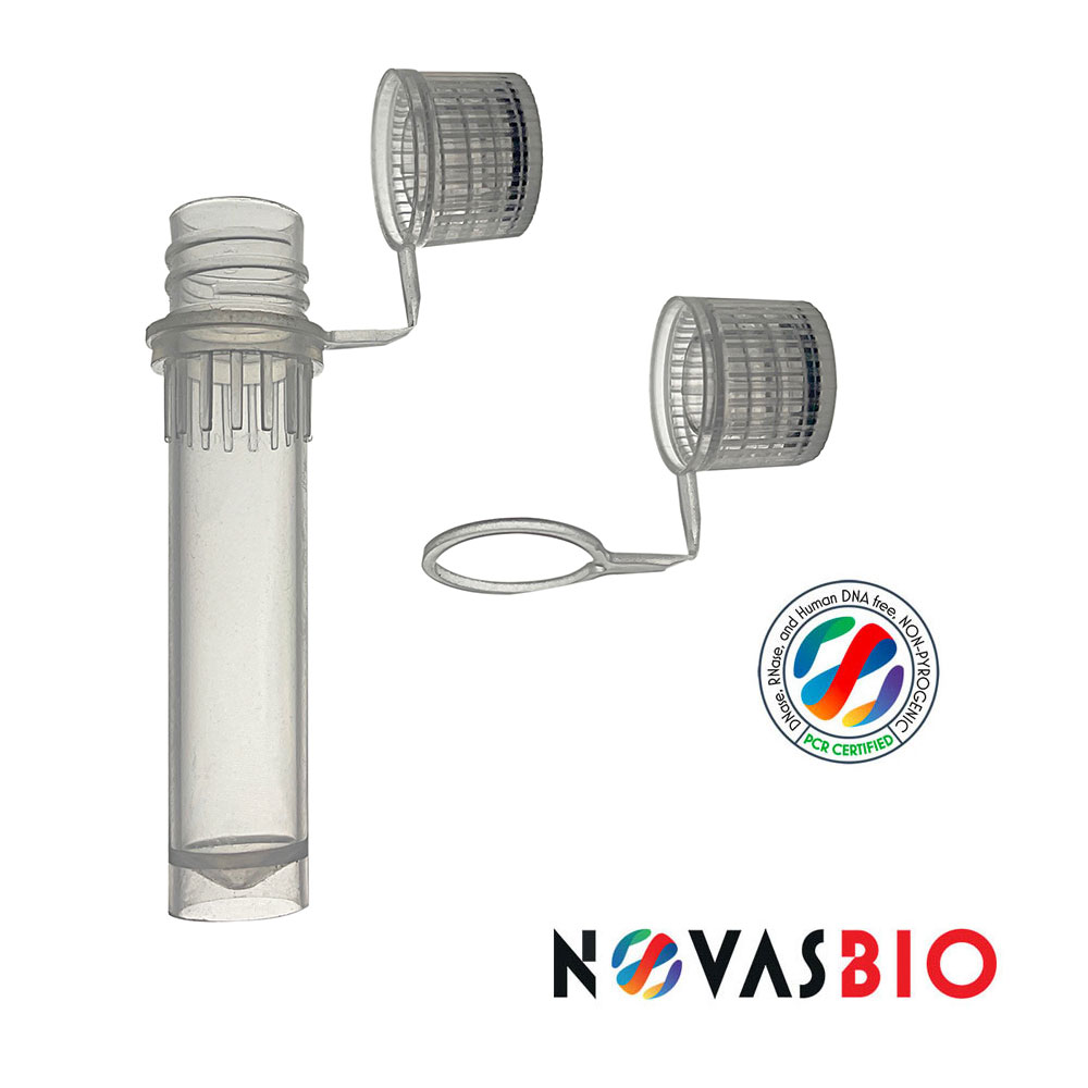 0.5ml Extended Self Standing Clear Tube Cap, with Green Screw Cap, Non-Sterile, Unassembled