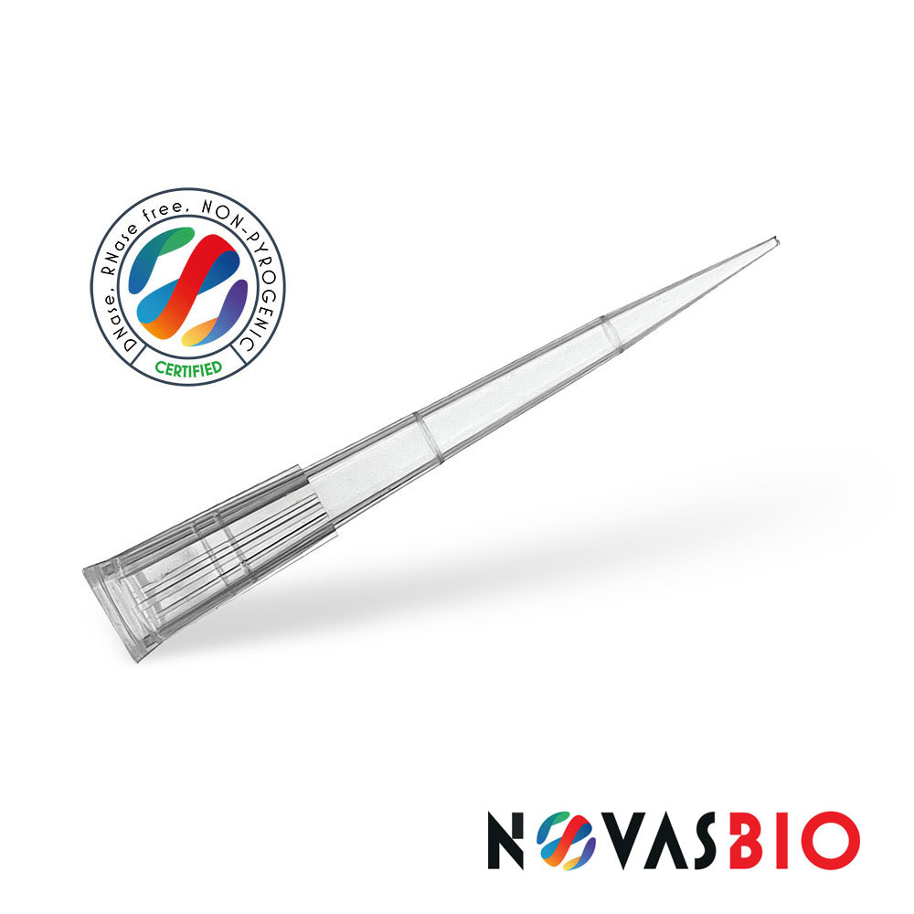 1-200µl Pipette Tips, Natural, Refill Racked, Fine Point, Non-Sterile