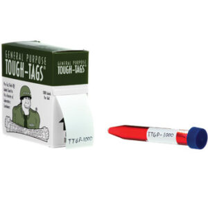 38mm x 19mm, Tough-Tags on Rolls, 1000/roll