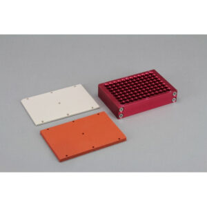 Silicone Rubber Gasket and PEEK Plate to Seal Vials/Tubes in The VP 416-ALB Series Heat Block Inserts, 7 Bolt System