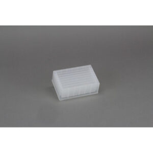 Molded Polypropylene Reservoir, 8 Compartments each Holding 32 ml V Bottom, High Profile 44 mm Tall, 256 ml Max Capacity, SLAS Footprint