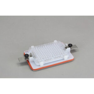 Flick and Blot Magnetic Separation Plate for 96 Well Flat Bottom Microplates, 329 Magnetic (52 MGO) Cylinders, White Polycarbonate Frame, New Clips