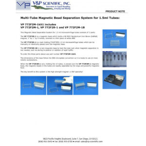 Tube Rack Top for Microcentrifuge Tubes and 5ml Tubes, Mates to VP 772F2M-1 Magnet Rack Base & VP 772F2M-1B Non-Magnet Rack Base, Polycarbonate