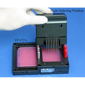 Index system to register VP 478A Replicator to a 384 well microplate