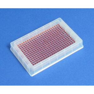 Molded Polypropylene Reservoir, 384 Pyramid Bottom, Low Profile 19 mm Tall, 92 ml Max Capacity, SLAS Footprint