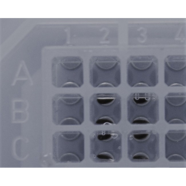 Magnetic Separation Plate for 384 Well Flat, Round or V Bottom microplates, 384 Magnetic (52 MGO) Cylinders shifted 2.25 mm to one side, Designed for the Tecan Hydrospeed Washer