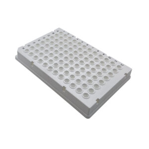 Hard shell 96-well 0.1ml PCR Plates, Low Profile, Skirted, White frame, White wells