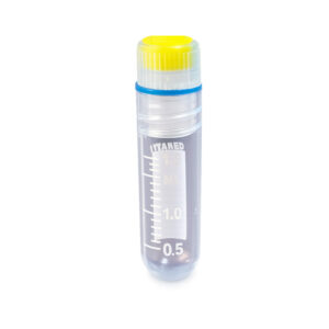 1.8ml Cryogenic Vial with O-Ring, Round Bottom, Internal Thread, Graduated, Sterile, 10 x 50 Tubes/Pack, 5 Packs/Case