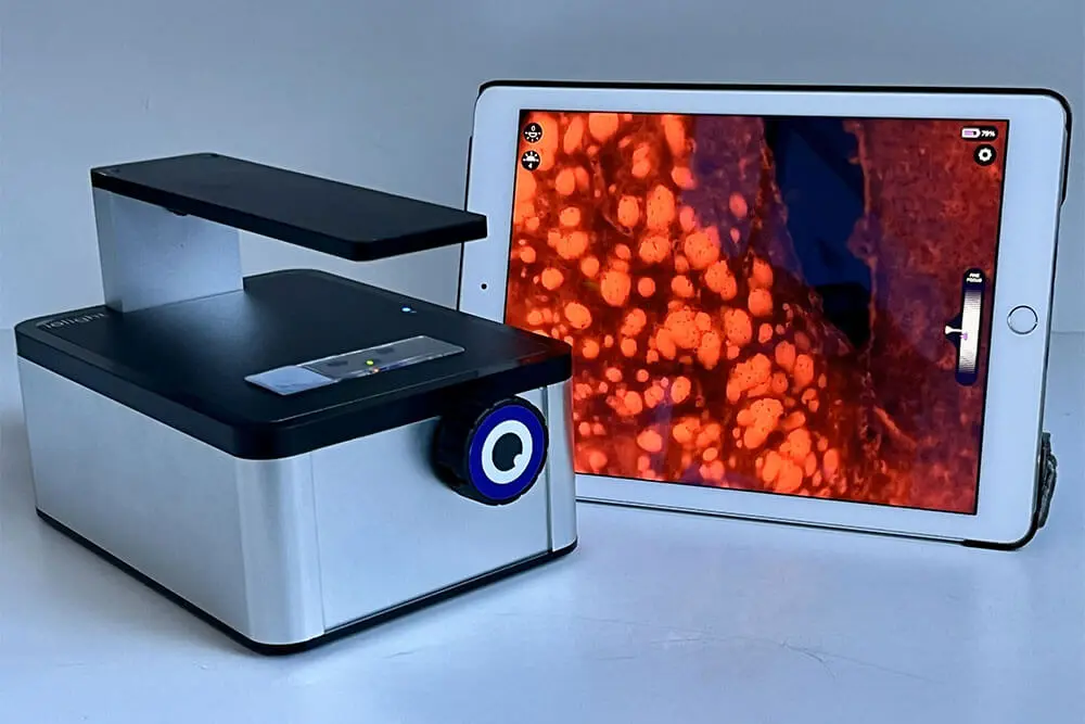 ioLight Compact Cell Imager, inverted with 2 channel Fluorescence, 1mm field of view